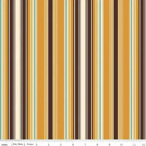 Riley Blake Designs Cowboys Stripes Ochre