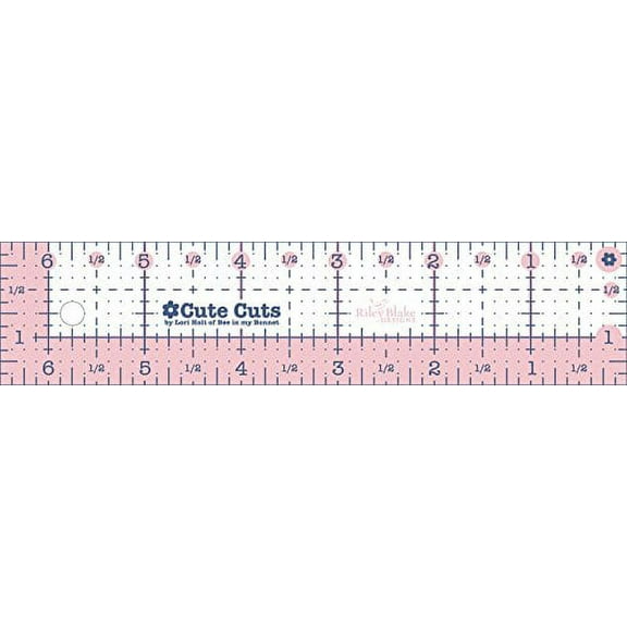 Riley Blake Cute Cuts Ruler 1.5"X6.5"