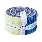 Riley Blake - Expressions Batiks Daisy Dots 2.5 Rolie Polie 40 pcs