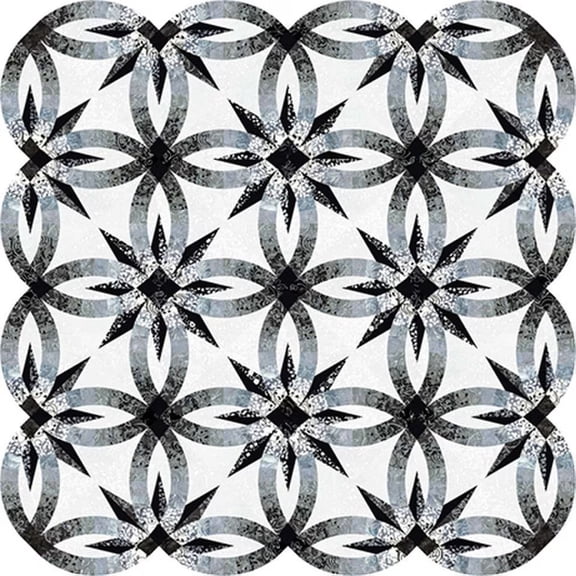 Riley Blake -Expressions Batiks Rainbow Achromatic Wedding Star Quilt Boxed Kit