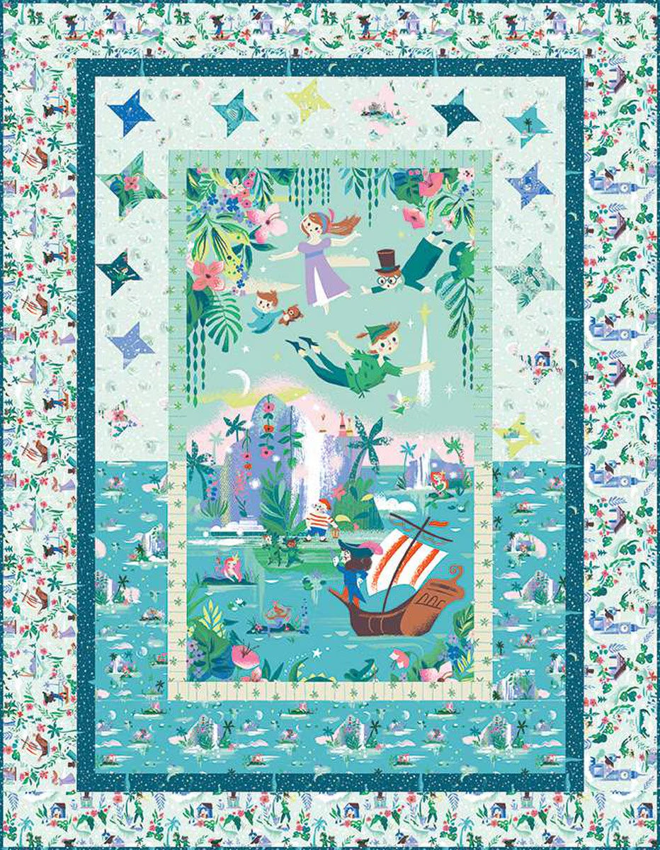 Riley Blake - Forever Neverland Panel Quilt Kit - Walmart.com
