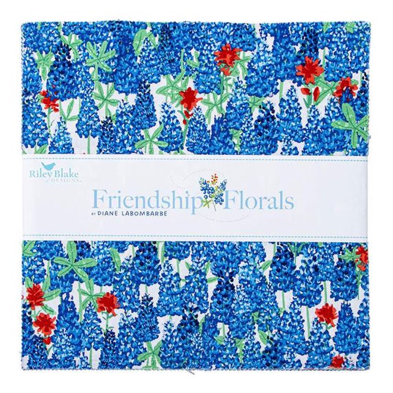 Riley Blake - Friendship Florals 10" Stacker by Diane Labombarbe 42 pcs