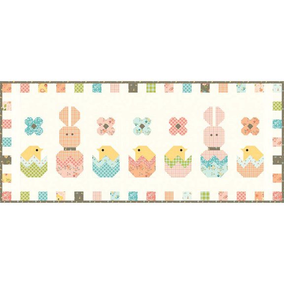 Riley Blake Hatchery Hack Runner Kit Featuring Sandy Gervais Spring's In Town Fabric Collection