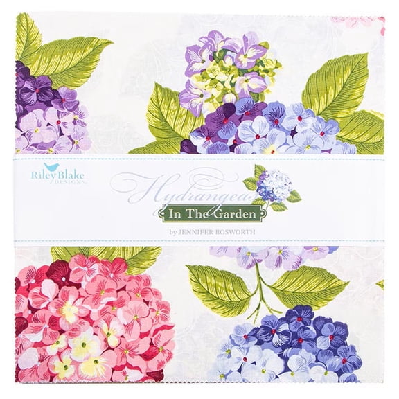 Riley Blake - Hydrangeas in the Garden 10" Stacker by Jennifer Bosworth 42 pcs