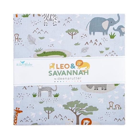 Riley Blake - Leo & Savannah 10" Stacker by Deena Rutter 42 pcs