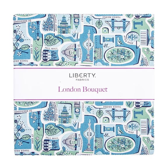 Riley Blake - London Bouquet 10" Stacker by Liberty Fabrics 42 pcs