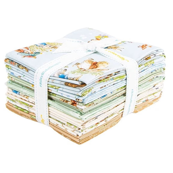 Riley Blake - Peter Rabbit and Benjamin Bunny Fat Quarter 15 pcs