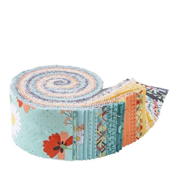 Riley Blake Sunshine & Sweet Tea Fabric Collection 40pc 2.5" Rolie Polie Authentic Premium 100% Cotton Quilt Shop Quality Fabrics