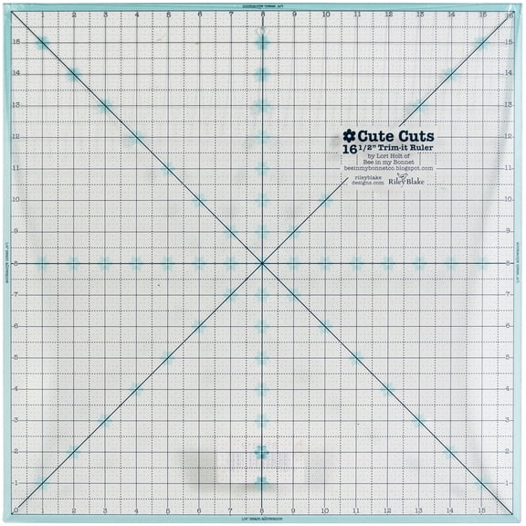 Lori Holt Trim It Ruler 16-1/2in Square