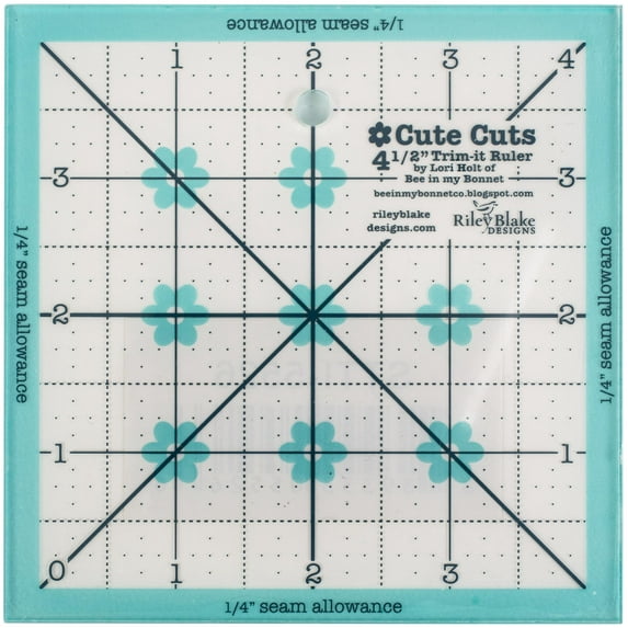 Trim It Ruler Square 4-1/2in x 4-1/2in