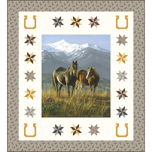 Riley Blake - Wild Horses Smokey Valley Panel Quilt Kit