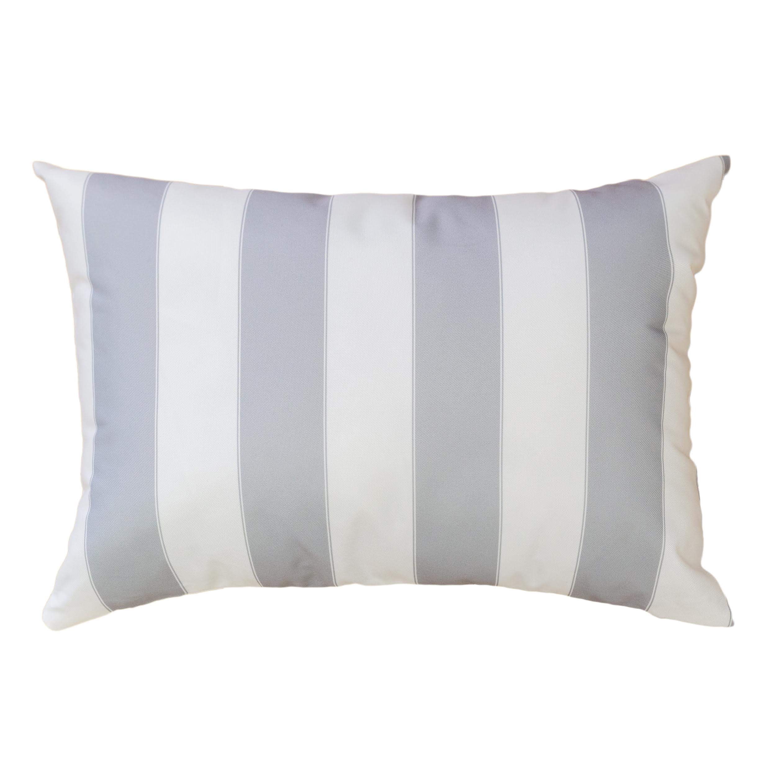 Riley Gray Rectangular Outdoor Throw Pillow