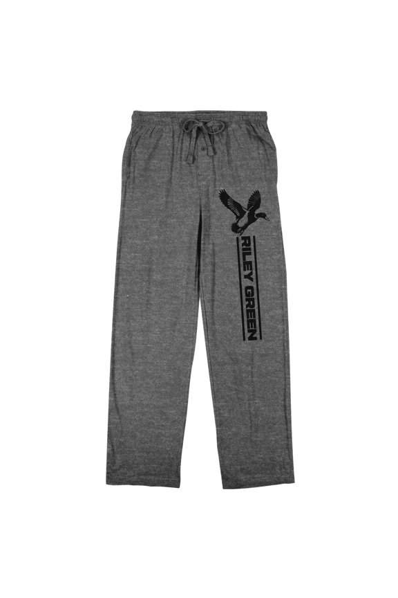 Riley Green Duckman Men's Heather Gray Sleep Pajama Pants-XXL