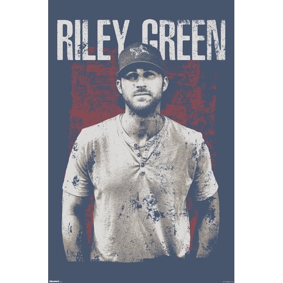 Riley Green - Grunge Wall Poster, 14.725" x 22.375"