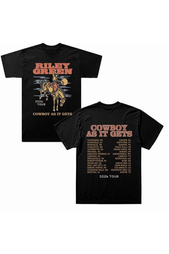 Riley Green Print Merch T-shirt Summer Unisex 2026 Fashion Short-sleeved Casual Design Tee