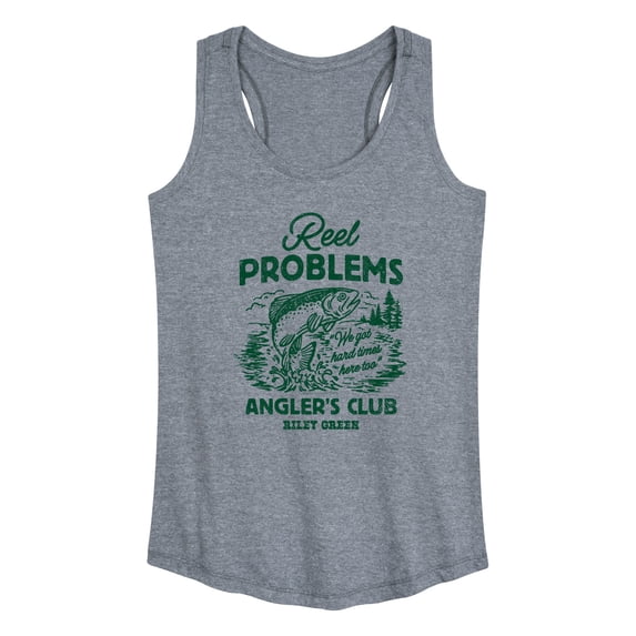 Riley Green - Reel Problems - Women's Racerback Graphic Tank
