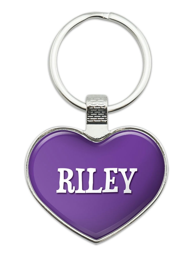 Riley I Love Name Heart Metal Key Chain - Walmart.com