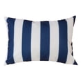 thumbnail image 1 of Riley Navy Rectangular Outdoor Throw Pillow, 1 of 5