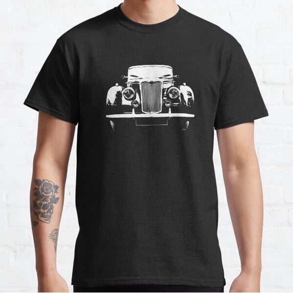 Riley Pathfinder 1950S British Classic Car Monoblock White Classic T-shirt