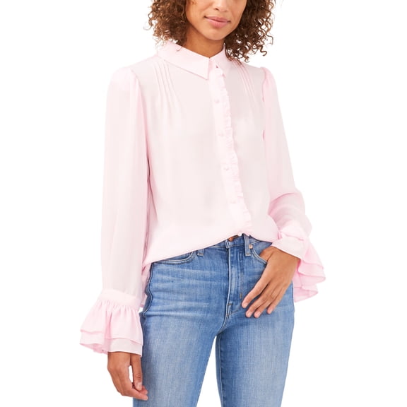 Riley Rae Ruffled Blouse Cotton Candy 2XL