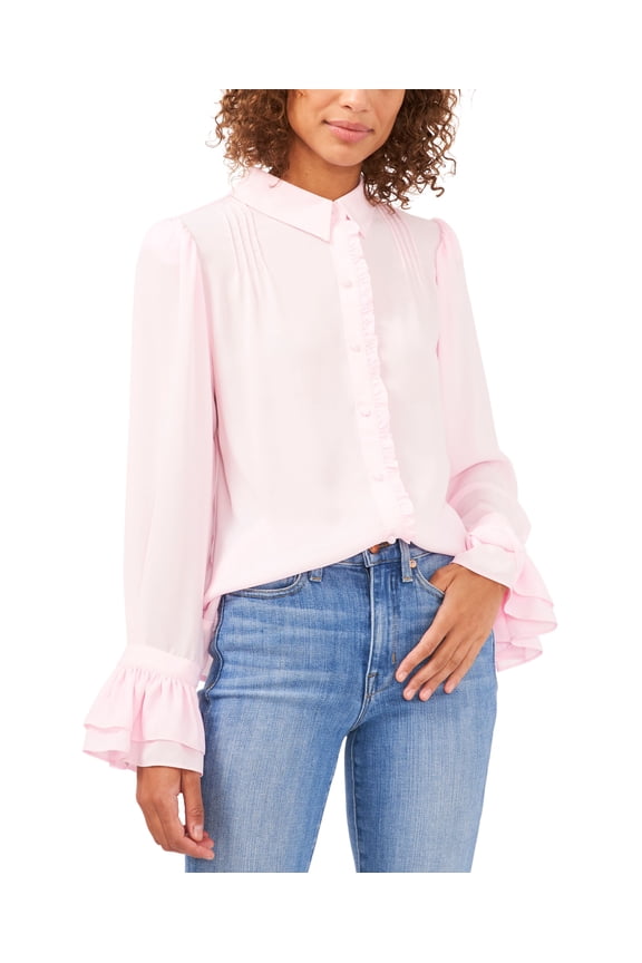 Riley Rae Ruffled Blouse Cotton Candy 2XL