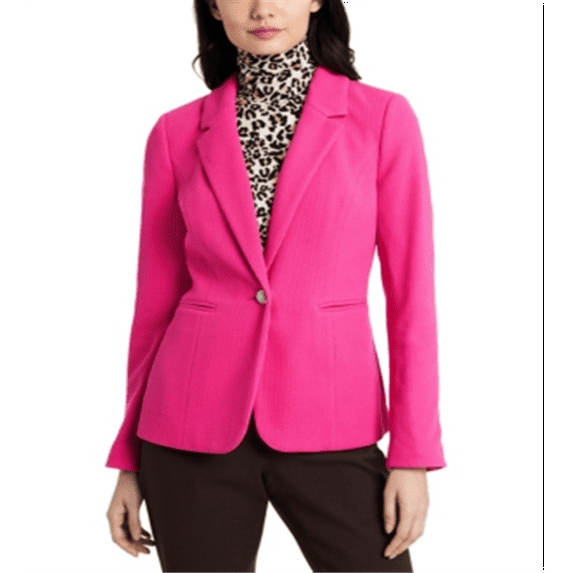 Riley Rae Women's Harlow Striped Lining Blazer Pink