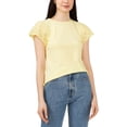 thumbnail image 1 of Riley & Rae Women's Mae Eyelet Sleeve Top Yellow Size Medium, 1 of 3