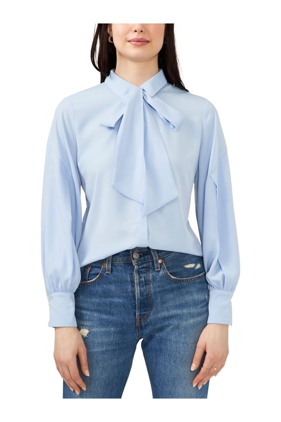 Womens Camille Tie Neck Work Blouse