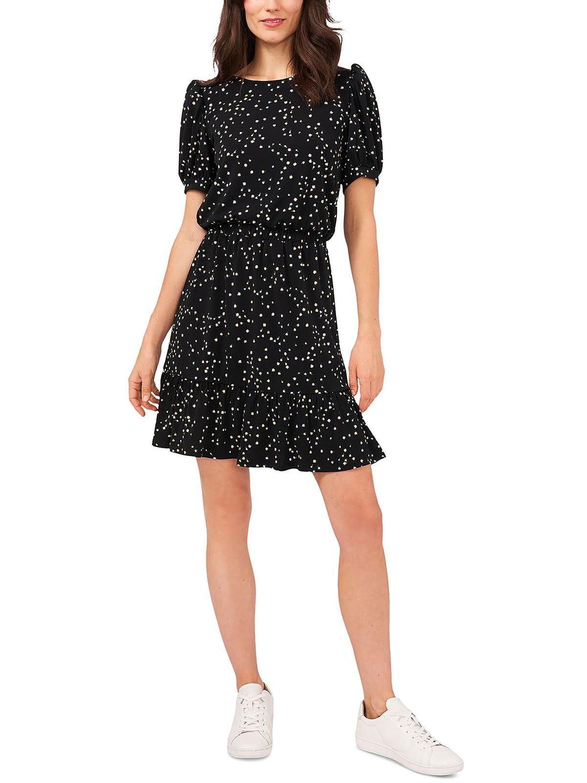 Riley & Rae Womens Ruffled Midi Fit & Flare Dress - Walmart.com
