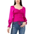 thumbnail image 1 of Riley & Rae Womens Tie Front Smocked Pullover Top, 1 of 2