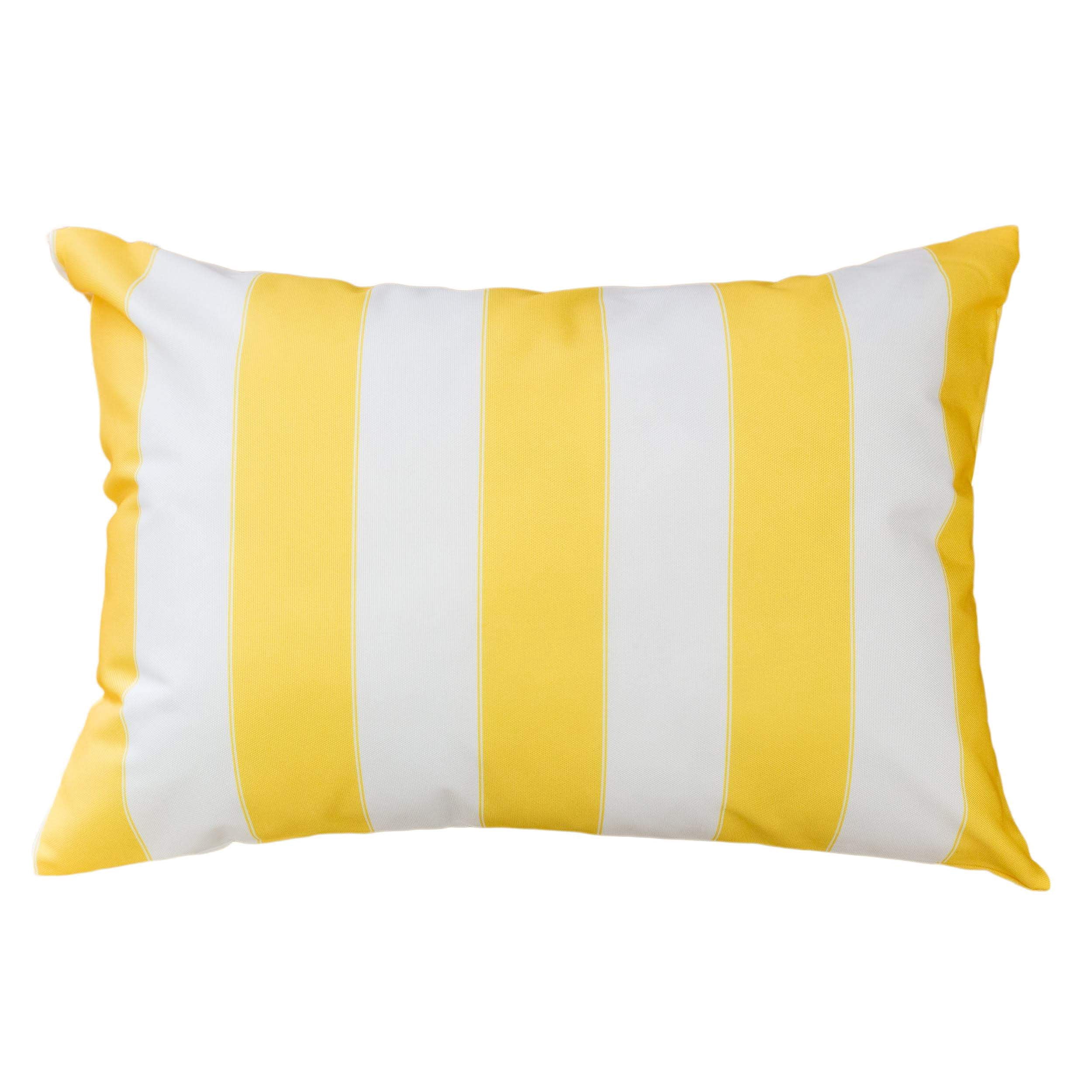 Riley Yellow Rectangular Outdoor Throw Pillow