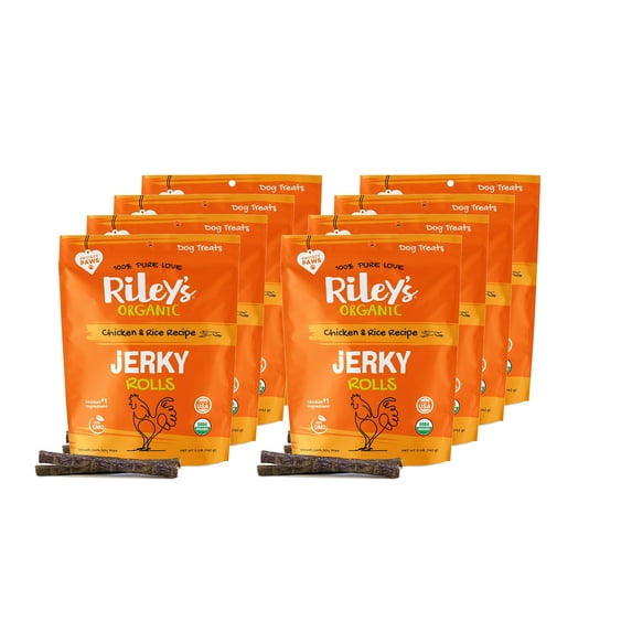 Riley's Organics Chicken & Rice Flavor Training Treats for Dogs, 5 oz. (8 Pack)