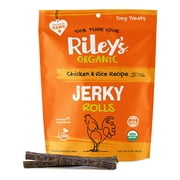 Riley's Organics Jerky Rolls Chicken & Rice Recipe Dog Treats 5 oz
