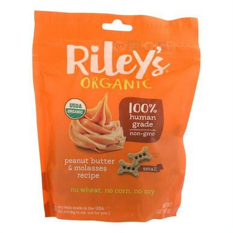 Riley's Organics Organic Dog Treats, Peanut Butter & Molasses Recipe
