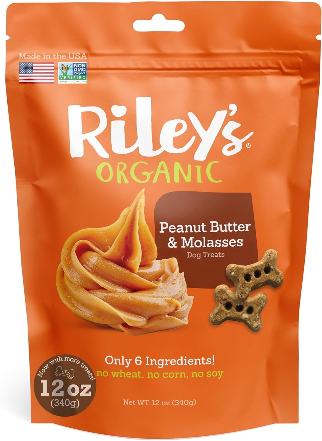 Riley's Peanut Butter Dog Treats 12oz - rated 5 stars from 1 reviews