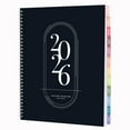 thumbnail image 1 of Rileys 2026 Planner, Agenda Planner With Weekly And Monthly View, Daily Agenda Book And Yearly Planners Calendar Book, Spiral Bound With Tabs, Notes, Goals And Holidays (Black, 8.5 x 11 in), 1 of 1