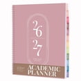 thumbnail image 1 of Rileys Academic Planner 2026-2027, Daily, Weekly & Monthly Planner, July 2026 - June 2027, Student Notes Pages, Twin-Wire Binding, Weekly Agenda for School & Work (8.5 x 11-Inches, Pink), 1 of 5