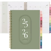 Rileys & Co 2025-2026 12-month Academic Weekly & Monthly Agenda Planner(8 x 6 inches - Green)