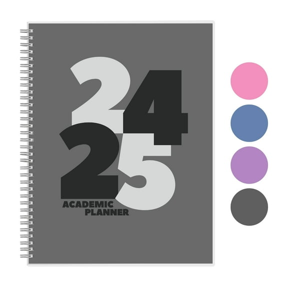 Rileys & Co Planner 2024-2025 Academic Year, 18-Month Chunky Weekly Planner - Bold & Distinct Weekly & Monthly Agenda Planner (8.5 x 11 inch, Black)