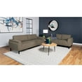 thumbnail image 1 of Coaster Rilynn 2-Piece Upholstered Fabric Sofa Set with Track Arms in Brown, 1 of 12
