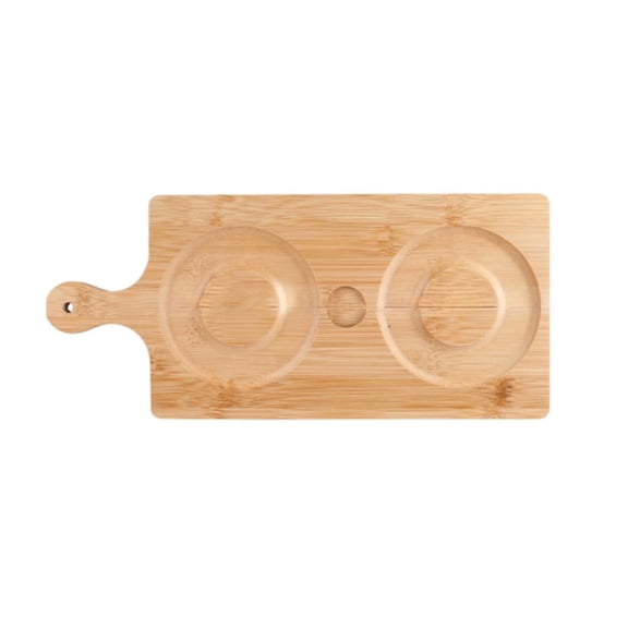 Rim Board Wooden Rimming Tray With Lime Holder For Bar And Home Prep Solid Wood Serving Tray For Party Mixing And Garnish Preparation