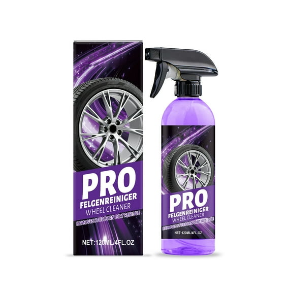 Rim Cleaner for Car Tires - Foam Wheel Cleaning and Care Agent - Streak-Free Shine Safe for All Wheel Types