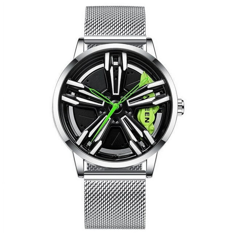 Rim Hub Wheel Watch for Men Top Brand Luxury Trend Cool Sports Car Men's Watch Stainless Steel 2021 Fashion Men's Quartz Watches - Quartz Wristwatches