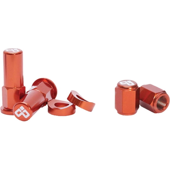 Rim Lock & Valve Stem Cap Kit - Orange