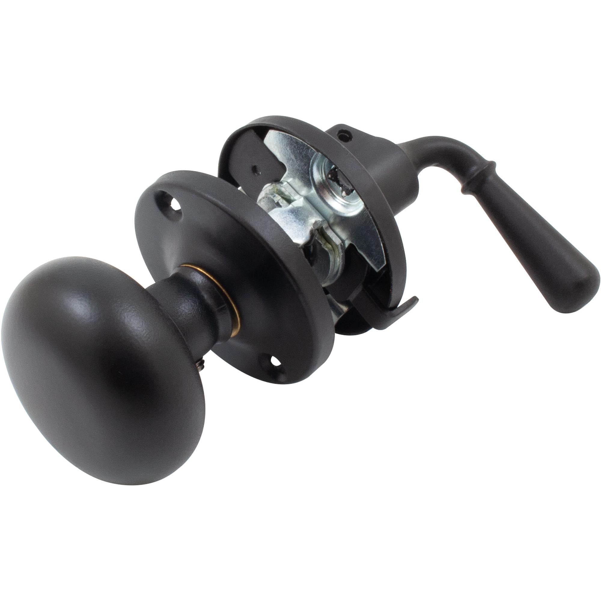 Rim Storm Door Lock, 1-3/4 Inches, Matte Black by Stone Harbor