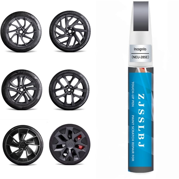 Rim Touch Up Paint(Incognito(NEU-285E)) for Tesla Model Y/3/S/X Warp/Arachnid/Magnetite/Velarium/Perihelix/Machina Wheel