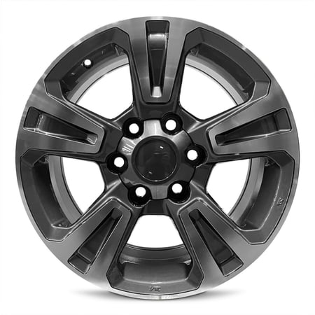 Rim for 2014-2021 Toyota Tundra 18x8 Inch Machine Face Aluminum Rim - OE Direct Replacement - Wheel Direct Fit