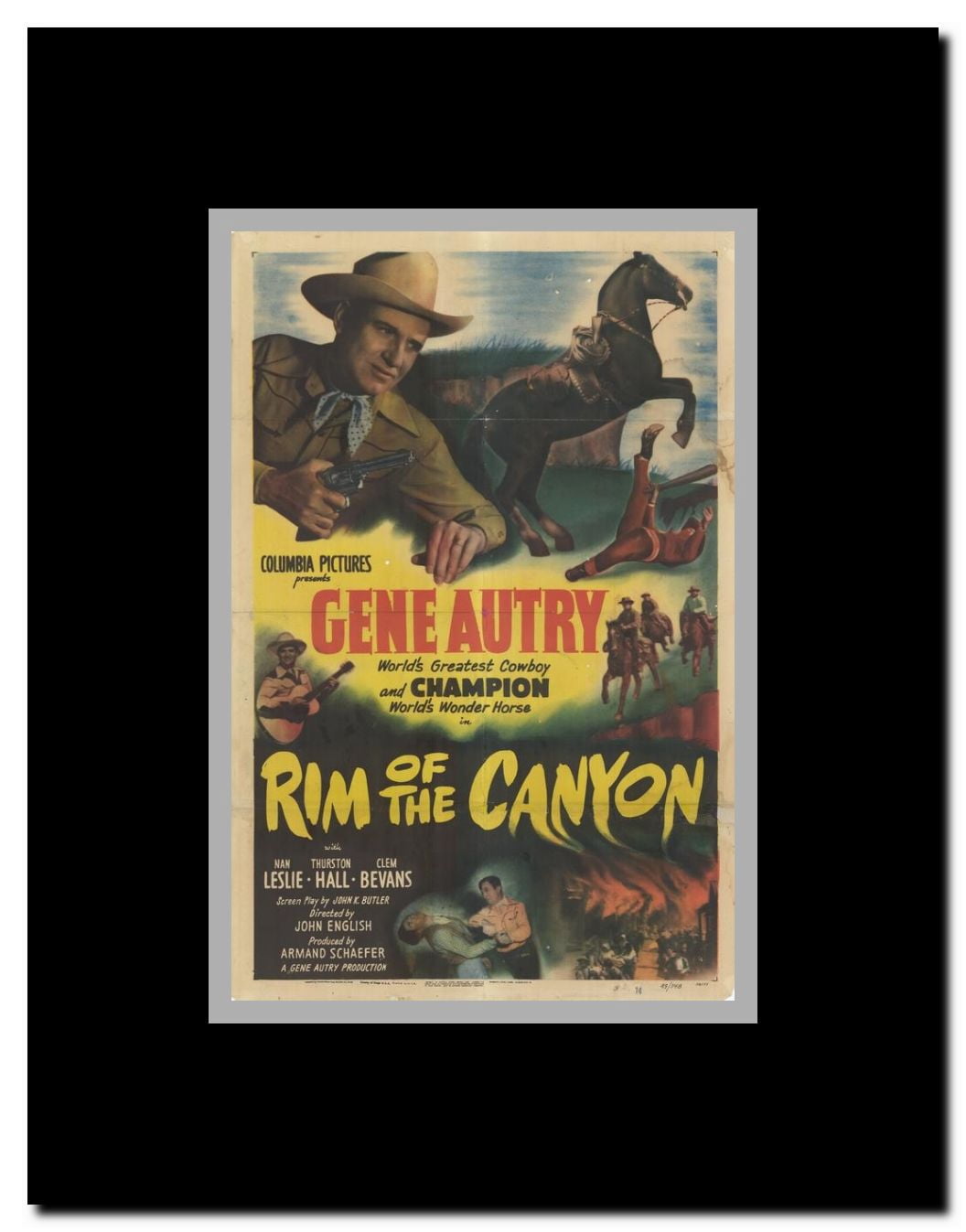 Rim of the Canyon Framed Movie Poster