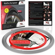 RimPro-Tec Rim Protector Car Rim, Silver Outer with 4X Inner Red From 13  To 22