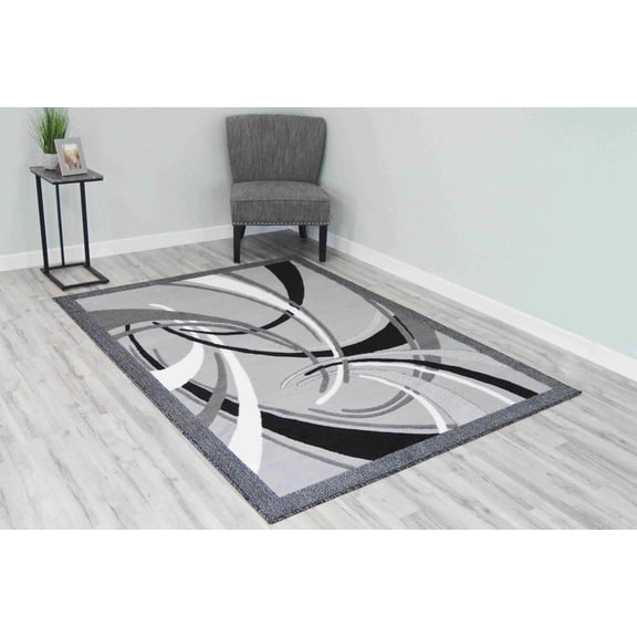 Rima Rug DESIGN 2424 - 7'8"x10'8", Grey